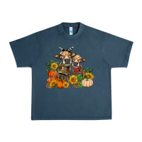Midnight Navy Fall heifer cows Urban Heavy Tee - RanaPortraitStore