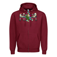 Burgundy san judas mom Zipper Hoodie - JahusDesignShop