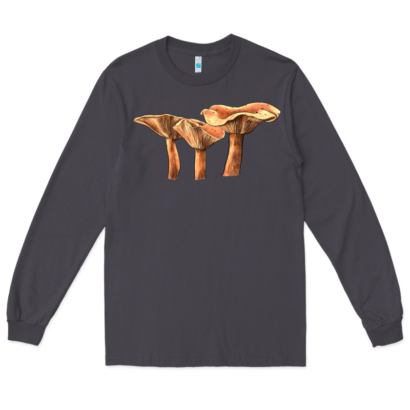 Lactarius Rufus Mushroom Illustrations Long Sleeve Tee by LillyAllenDesigns | Teevron