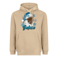 Mushroom winter christmas african american santa believe Heavyweight Hoodie - RanaPortraitStore