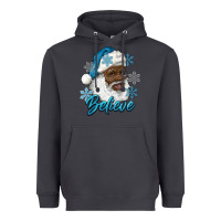Smoke winter christmas african american santa believe Heavyweight Hoodie - RanaPortraitStore