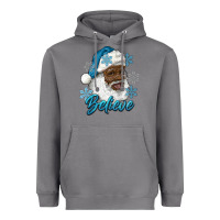 Storm winter christmas african american santa believe Heavyweight Hoodie - RanaPortraitStore