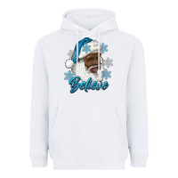 White winter christmas african american santa believe Heavyweight Hoodie - RanaPortraitStore