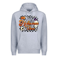 Heather Grey halloween vibes Premium Hoodie - Artiststas