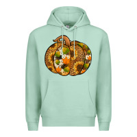 Seafoam leopard cowhide sunflower pumpkin Premium Hoodie - Jasminsmagicworld