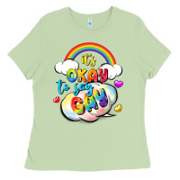 Matcha its okay to say gay pride Ladies Tee - FaDigitalArtStudio