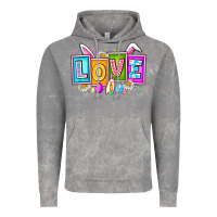 Cloud Rock Love Easter Vintage Hoodie - CowhideDigitalArt
