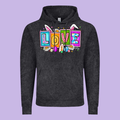 Love Easter Vintage Hoodie Designed By Cowhidedigitalart