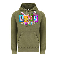 Vintage Olive Love Easter Vintage Hoodie - CowhideDigitalArt