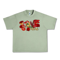 Oil Green love more valentine's day Urban Heavy Tee - FaDigitalArtStudio