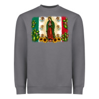 Storm mexican flag our lady of guadalupe Heavyweight Sweatshirt - JahusDesignShop