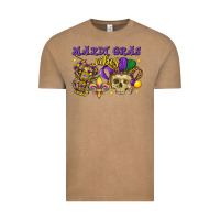Vintage Coffee mardi gras vibes skull Vintage Tee - FaDigitalArtStudio