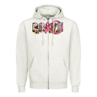 Oatmeal Heather brave cancer awareness ribbon Zipper Hoodie - JahusDesignShop
