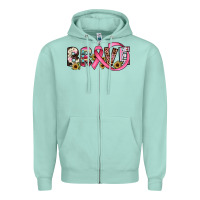 Seafoam brave cancer awareness ribbon Zipper Hoodie - JahusDesignShop