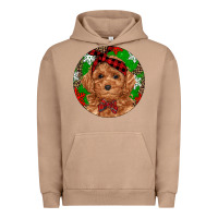 Pigment Burro Christmas Toy Poodle Urban Hoodie - RanaPortraitStore