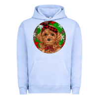 Pigment Grape Ice Christmas Toy Poodle Urban Hoodie - RanaPortraitStore