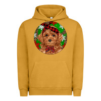 Pigment Peanut Butter Christmas Toy Poodle Urban Hoodie - RanaPortraitStore