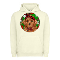 Pigment Pistachio Christmas Toy Poodle Urban Hoodie - RanaPortraitStore