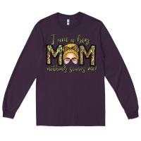 Plum Iam Boy Mom Nothing Scares Me Long Sleeve Tee - CowhideDigitalArt