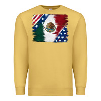 Antique Gold Mexican With American Flag Premium Sweatshirt - RanaPortraitStore