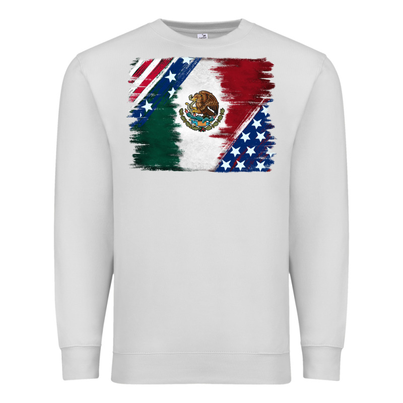 Mexican With American Flag Premium Sweatshirt by RanaPortraitStore | Teevron