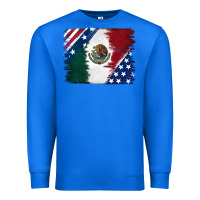 True Royal Mexican With American Flag Premium Sweatshirt - RanaPortraitStore