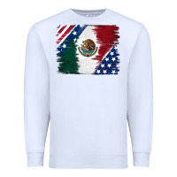 White Mexican With American Flag Premium Sweatshirt - RanaPortraitStore