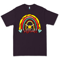 Plum Softball Rainbow Premium Tee - RanaPortraitStore