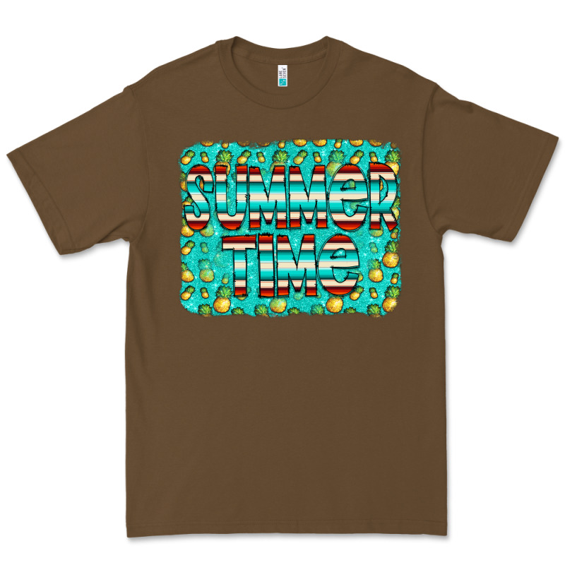 Summer Time Glitter Pineable Premium Tee by CowCowDesign | Teevron