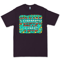 Plum summer time glitter pineable Premium Tee - CowCowDesign