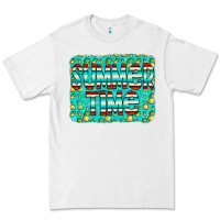 White summer time glitter pineable Premium Tee - CowCowDesign