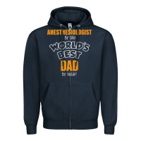 Navy anesthesiologist by day worlds best dad by night fathers day Zipper Hoodie - linhVisuals