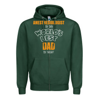 Sports Green anesthesiologist by day worlds best dad by night fathers day Zipper Hoodie - linhVisuals