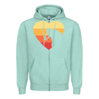 Seafoam Vintage Heart Horse Equestrian | Horse lover Zipper Hoodie - linhVisuals