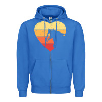 True Royal Vintage Heart Horse Equestrian | Horse lover Zipper Hoodie - linhVisuals