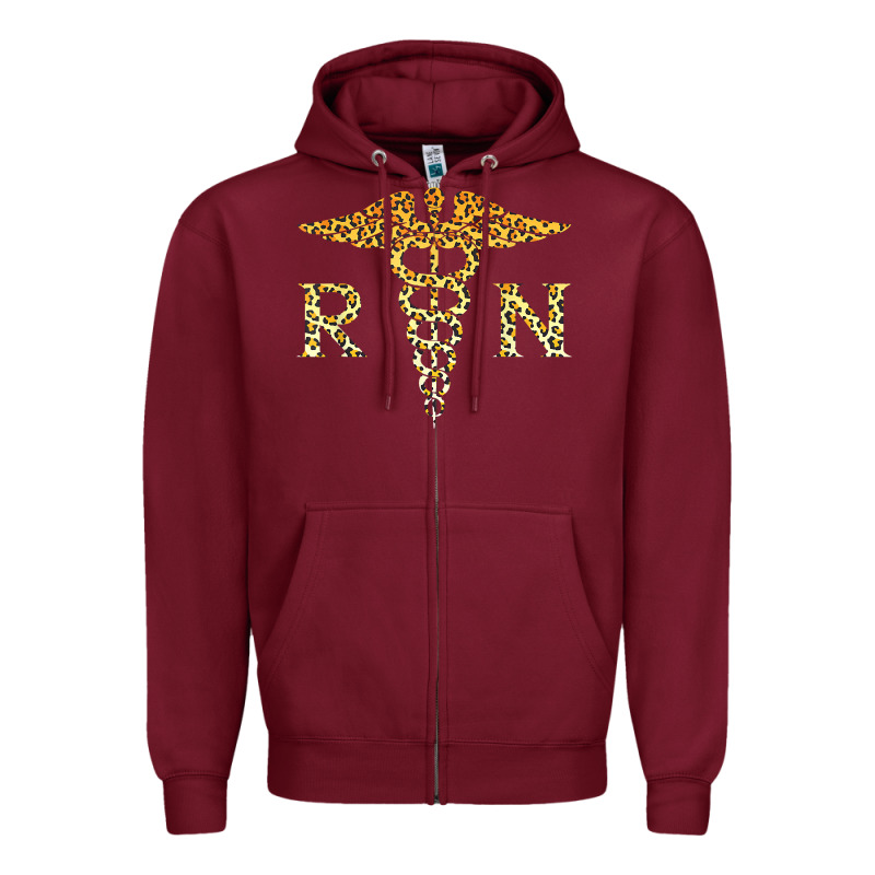 Rn Registered Nurse Leopard Lovely Nursing Student T Shirt Zipper Hoodie by linhVisuals | Teevron