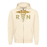 Sandshell rn registered nurse leopard lovely nursing student t shirt Zipper Hoodie - linhVisuals