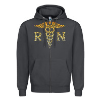 Smoke rn registered nurse leopard lovely nursing student t shirt Zipper Hoodie - linhVisuals