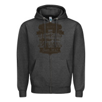 Charcoal Heather labyrinth words Zipper Hoodie - linhVisuals