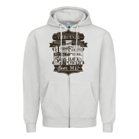 Dove Grey labyrinth words Zipper Hoodie - linhVisuals