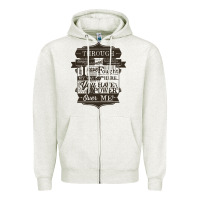 Oatmeal Heather labyrinth words Zipper Hoodie - linhVisuals
