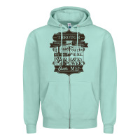 Seafoam labyrinth words Zipper Hoodie - linhVisuals