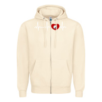 Sandshell my heart beats for golf Zipper Hoodie - linhVisuals