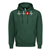 My Heart Beats For Golf Zipper Hoodie | Teevron