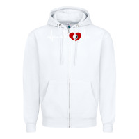 White my heart beats for golf Zipper Hoodie - linhVisuals