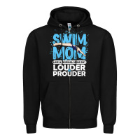 Womens Swimmer Swim Mom Louder Prouder Sports Mother T Shirt T Shirt Zipper Hoodie | Teevron