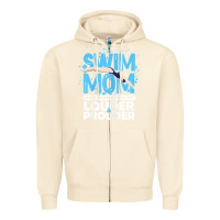 Sandshell womens swimmer swim mom louder prouder sports mother t shirt t shirt Zipper Hoodie - linhVisuals