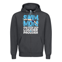 Smoke womens swimmer swim mom louder prouder sports mother t shirt t shirt Zipper Hoodie - linhVisuals