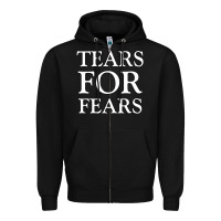 Black Tëärs För Fëärs WHITE Zipper Hoodie - linhVisuals
