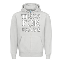 Dove Grey Tëärs För Fëärs WHITE Zipper Hoodie - linhVisuals